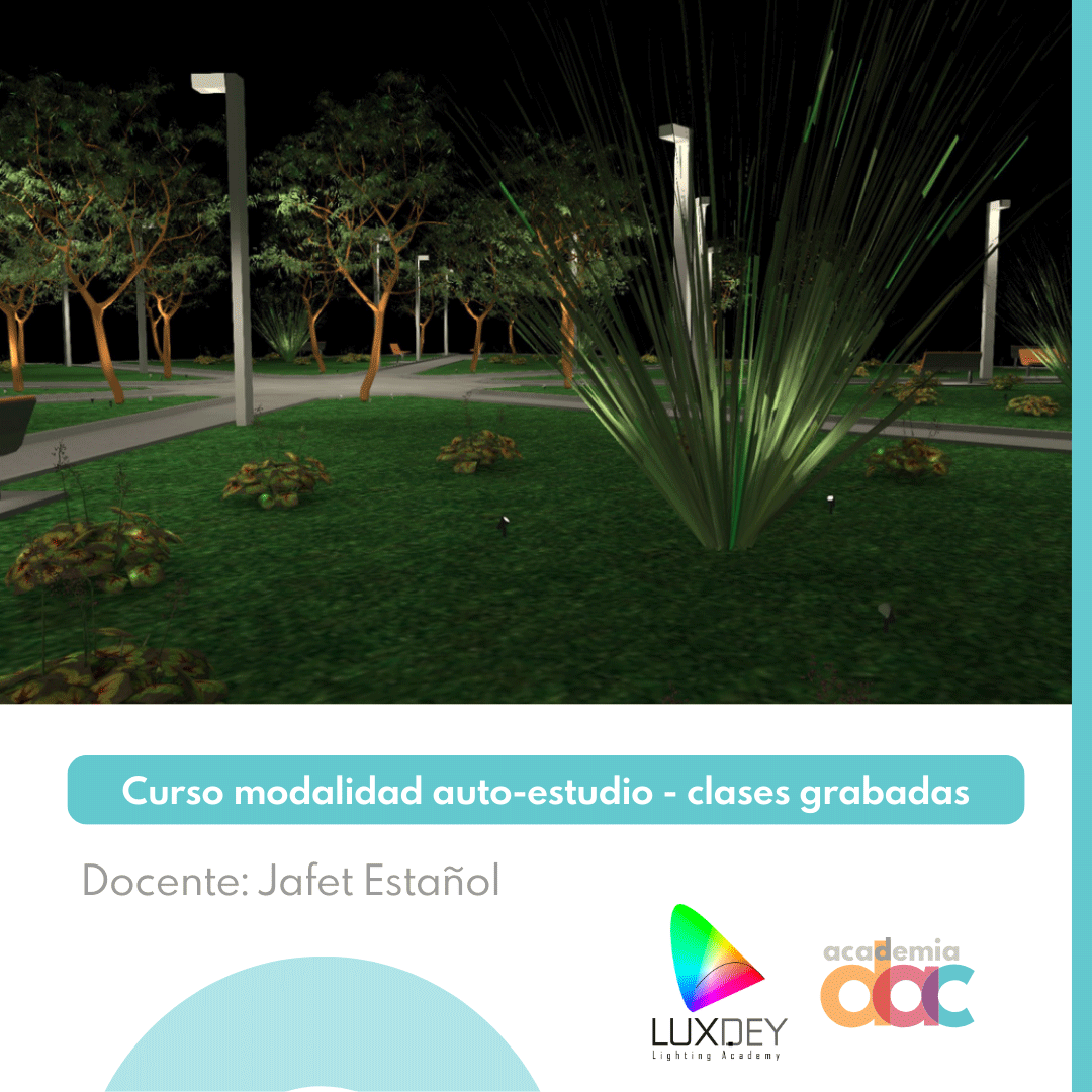 Curso Cálculo de Iluminación en Parques y Espacios Urbanos con DIALux evo